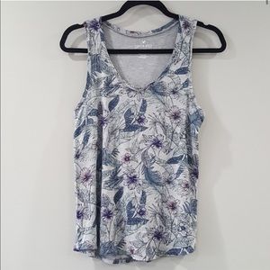 American Eagle Soft & Sexy Tropical Floral Tank Top